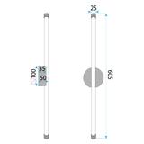 VÄGGLAMPA LED LHJ069-W SVART