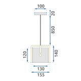 Taklampa APP934-1CP Elegent Svart