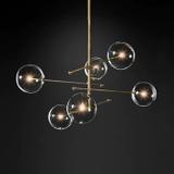 Hänglampa Glasbollar 6 st APP919-6CP Guld