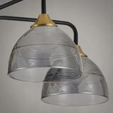 TAKLAMPA HÄNGANDE G085-5C Svart Speglad