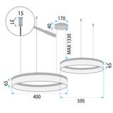 Hängande LED-lampa LHJ048-CP2 GULD