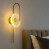 VÄGGARML LED LHJ072-W BORSTAT GULD