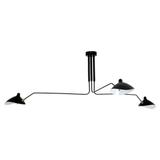 Taklampa med 3 armar APP569-3C Svart