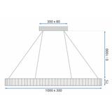 HÄNGLANDE LED-LAMPA APP1508-CP BORSTAD GULD