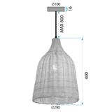 BOHO TAKLAMPA I NATURLIG STIL APP1646-1CP
