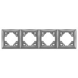 Cadre quadruple pour prises OSTE JNH016-4F Grey