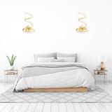 VÄGGLAMPA LED-VÄGGLAMPA SPRING UP APP830-W Guld