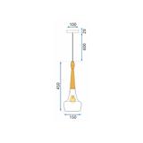 Taklampa APP937-1CP Vit
