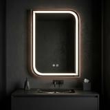LED-VÄGGSPEGEL ZONE 80x60 BRUSH  ROSE GOLD
