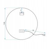 LED-VÄGGSPEGEL 80 cm BAS P11242
