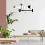 Hängande lampa APP1668-6CP Black