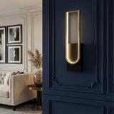 Vägglampa LED APP1782-W Borstad Guld/Svart