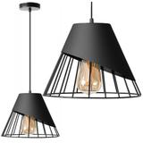 TAKLAMPA HÄNGENDE METALLSKÄRM APP227-1CP SVART