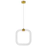 TAKLAMPA HÄNGANDE LED LHJ056-CP1 BORSTAD GULD
