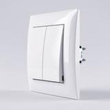 Kahekordne Lüliti OSTE JNH007-W WHITE