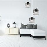 Taklampa Kristall APP513-3CPR Svart
