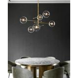 Hänglampa Glasbollar 6 st APP919-6CP Guld