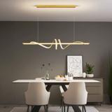 LAMPA SUFITOWA WISZĄCA LED LHJ024-CP 120 cm ZŁOTA