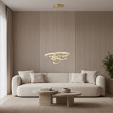 HÄNGANDE LED-TAKLAMPA LHJ035-CP GULDFÄRGAD