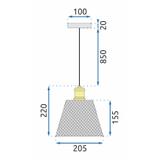 Taklampa APP946-1CP Set Krom
