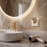 Единичен контакт със заземяване и капаче с рамка OSTE JNH005-G Beige