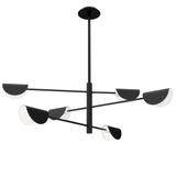 HÄNGENDE TAKLAMPA APP1261-6CP BLACK