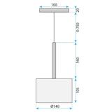 Lampada da soffitto APP1698-1CP Chrome