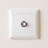 Antenna Socket with Frame OSTE JNH012-G WHITE