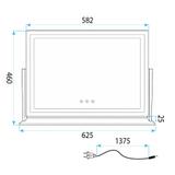 Spegel LED Studio L.Gold 58x45