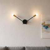 VÄGGLAMPA VÄGGLYKTA APP1119-2W Svart