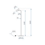 Lampa APP965-1F Svart