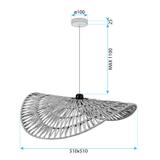 Boho taklampa hängande APP1739-1CP 50CM