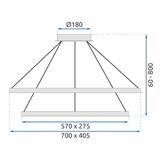 HÄNGANDE KRISTALLAMPA LED APP771-3CP