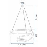 Modern taklampa LED G080-1CP Guld
