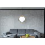 Glaspendellampa i tak med Takglob APP430-1CP Vit