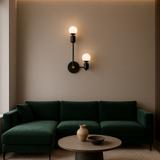 Vägglampa APP1707-2W SVART