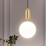 Taklampa Hängande Glas Metall APP474-1CP Guld
