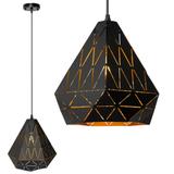 TAKPLAN GEOMETRISK TAKLAMPA TRIANGEL APP252-1CP SVART