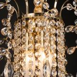 Kristall-pendellampa SWE090-CP 30cm GOLD