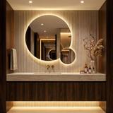 LED väggspegel R-9045 90cm + 45cm