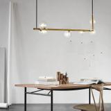 Hänglampa Glasglob APP690-6CP Guld