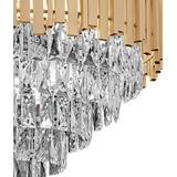 Hänglampa med kristaller G053-CP 80CM Guld