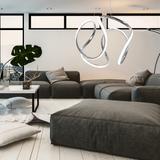 Modern takpendlad LED-taklampa med fjärrkontroll APP385-CP KROM