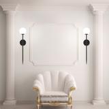 MODERN VÄGGLAMPA 75 cm APP579-1W SVART