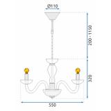 Taklampa Hängande APP1081-6CP