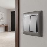Kahekordne Lüliti OSTE JNH007-W GREY