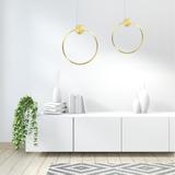 HÄNGANDE LED TAKLAMPA APP1393-CP GULD 30 cm
