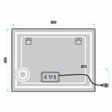 LED-VÄGGSPEGEL 80x60cm HAVEN