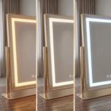LED-spegel LUMI L.Gold 30x40cm