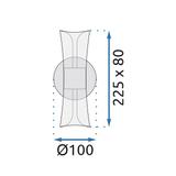 LED vägglampa G029-W Svart
